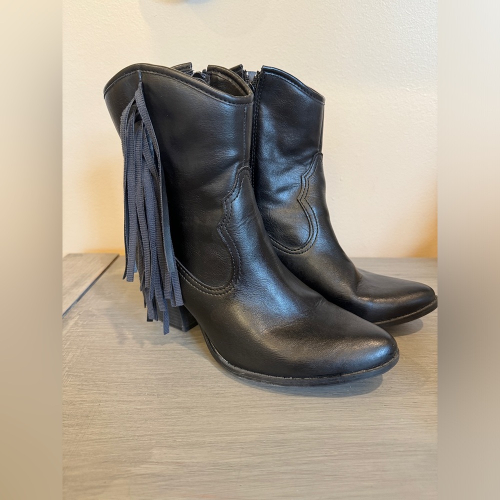 Wild Fable  Women's Cordette Fringe Western Bootie Sz 8‎